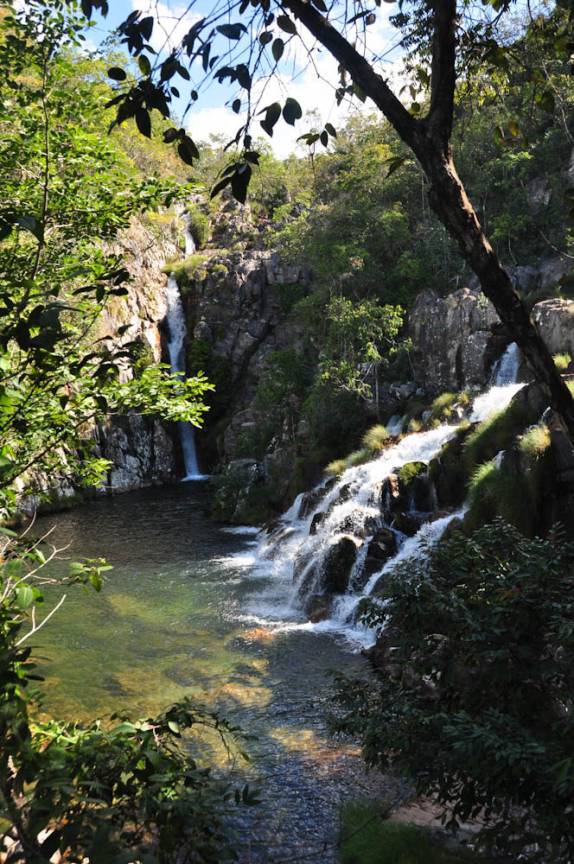 Cachoeira do Capivari, na Chapada dos Veadeiros, região de Cavalcante - GO